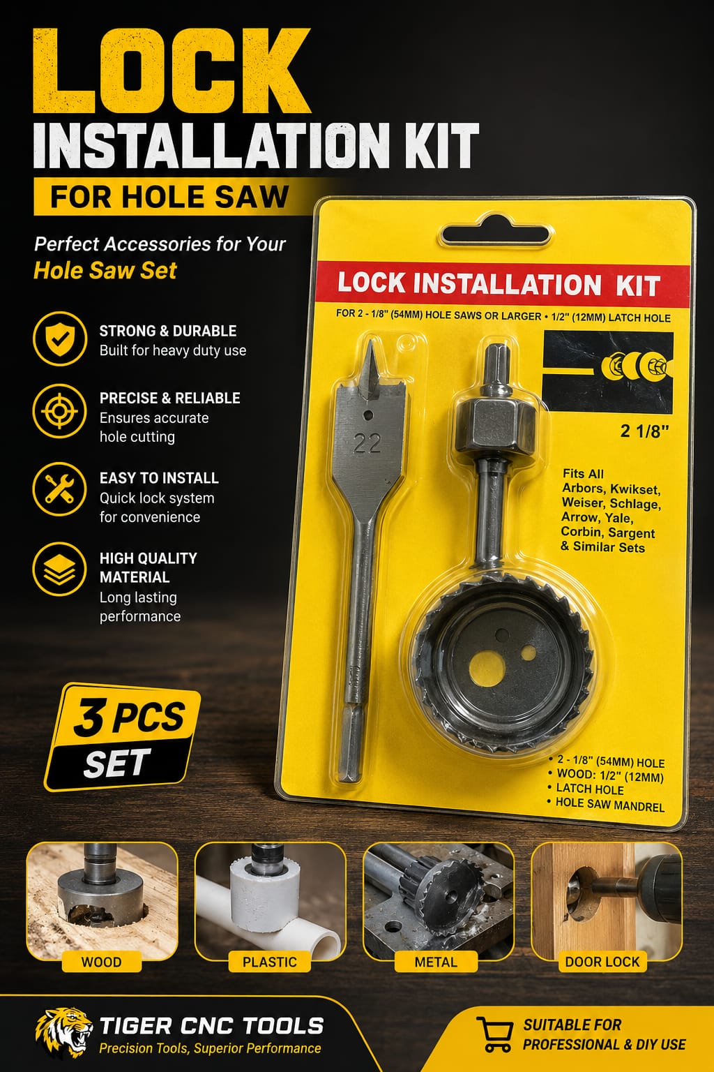HOLE SAW MANDREL