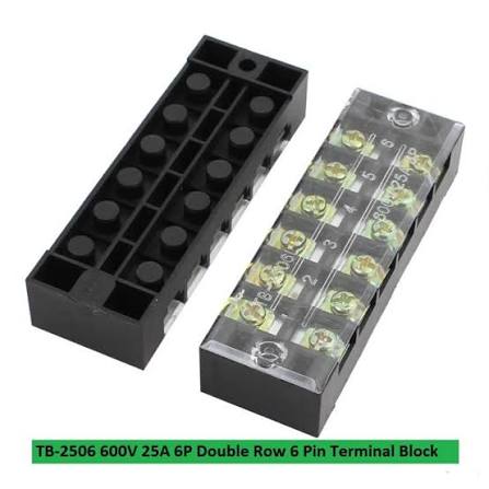 Terminal Block - 6 Position (15A, 600V)